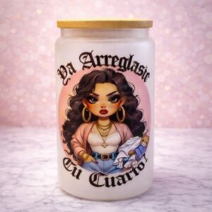Ya arreglaste tu cuarto? Frosted glass Tumbler 16 oz